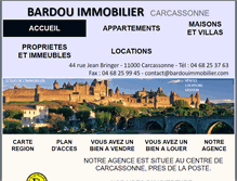 Tablet Screenshot of bardouimmobilier.com